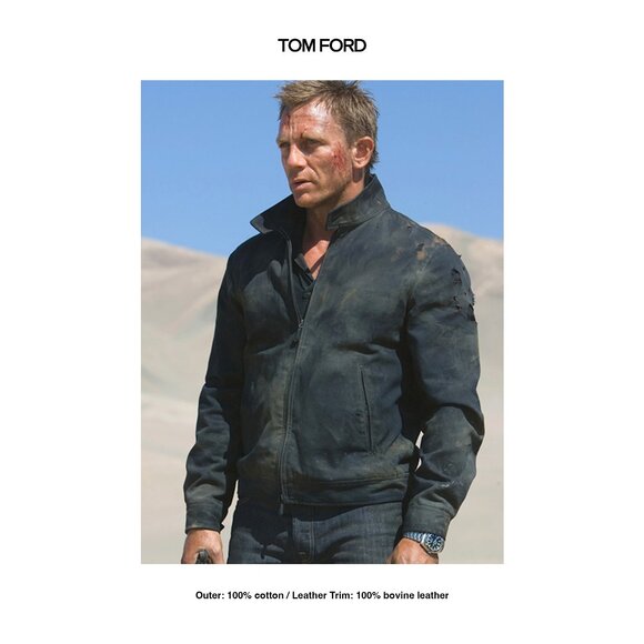 SOLD💰: TOM FORD Harrington Jacket Navy Size 52 James Bond 007 Quantom Of Solace - Picture 3 of 16